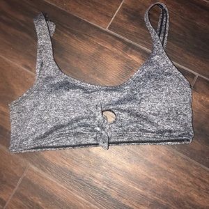 Gray bikini top